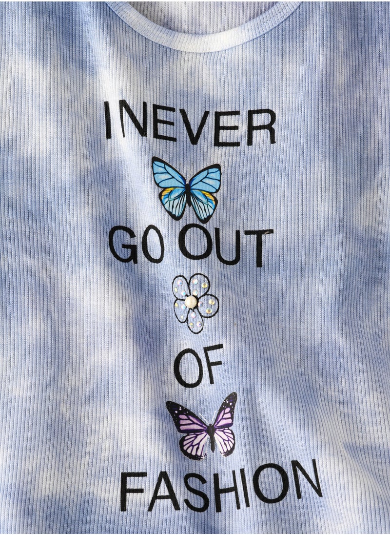 Jelliene Girls Printed T-Shirt  - Image 3
