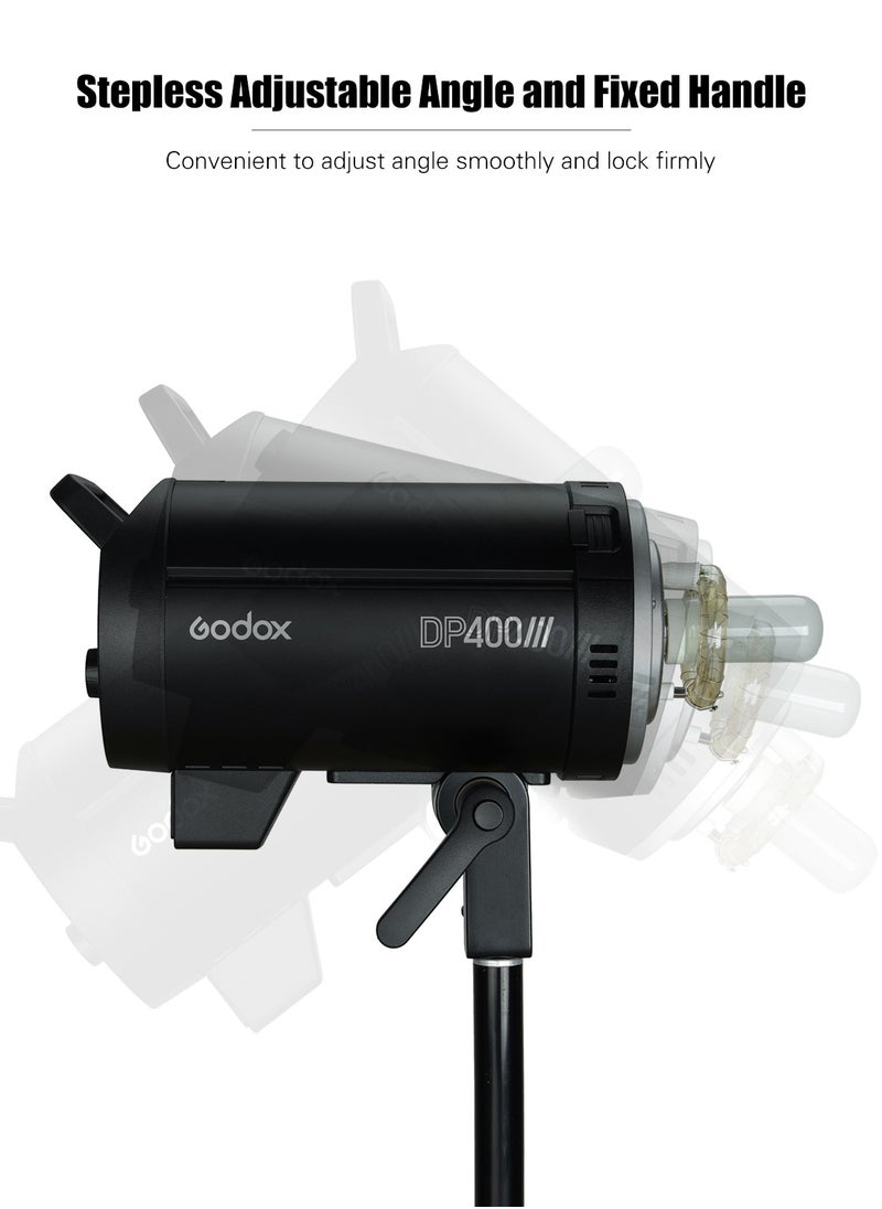 Godox DP400III Professional Studio Flash Light 400Ws 2.4G Wireless X System Strobe Lighting with Bowens Mount 5600K Color Temperature Photography Flashes for Wedding Portrait Fashion Advertising Shooting  - Image 5