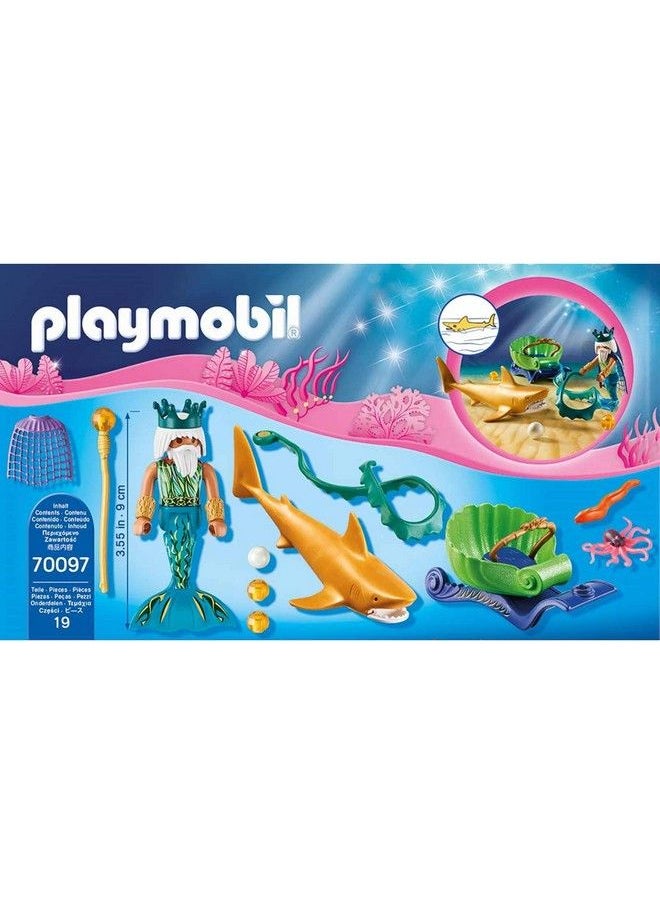 Playmobil Mermaid King Of The Sea With Shark Carriage  - Image 4