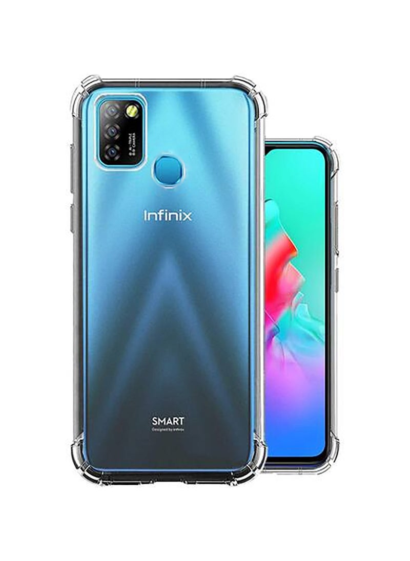 Generic - For Infinix Smart 5 Shockproof Silicone Back Defender Cover , Defender Corners and Semi Transparent Back Compatible With Infinix Smart 5 (6.6') (Clear) - Image 1