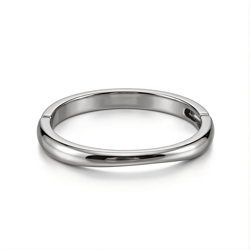 Upgraded Hinged Bangle Easy Open Close Enhanced Fit Comfort Wear Durable Metal Cuff - Image 1