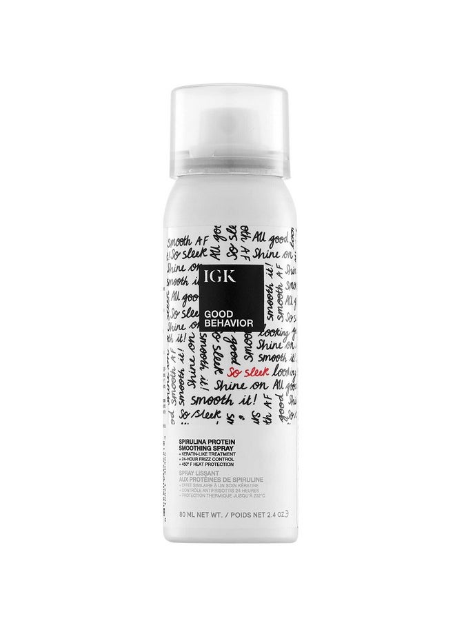 iGK Gk Good Behavior Spirulina Protein Smoothing Spray Travel ; Keratin Like Treatment + Frizz Control + Heat Protectant ; Vegan + Cruelty Free ; 2.4 Oz  - Image 1