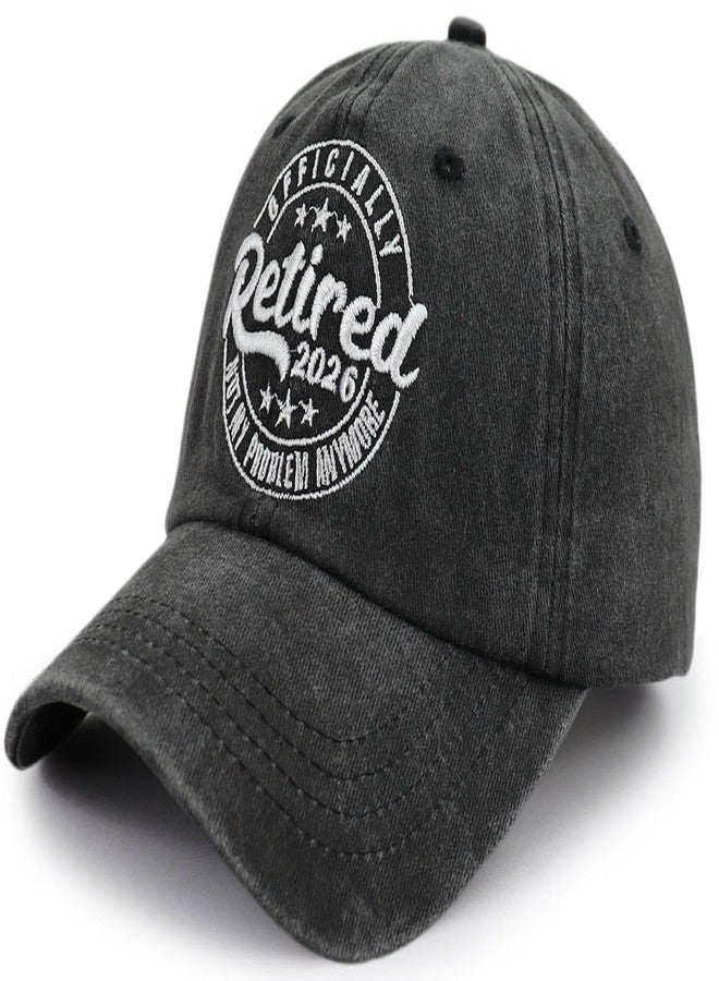 Kahhrepa Retirement Gifts for Men Women, Happy Retirement Party Decorations Hat, Retired 2026 Baseball Cap, Christmas Birthday Gifts for Dad Mom Grandpa Grandma Black - Image 2