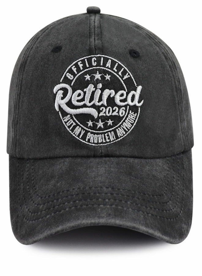 Kahhrepa Retirement Gifts for Men Women, Happy Retirement Party Decorations Hat, Retired 2026 Baseball Cap, Christmas Birthday Gifts for Dad Mom Grandpa Grandma Black - Image 1