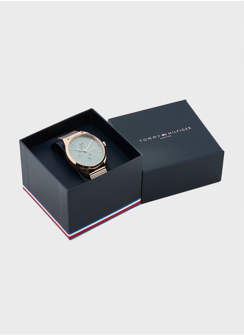 TOMMY HILFIGER Camille Mesh Strap Analog Bracelet Watch  - Image 5