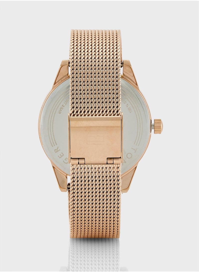 TOMMY HILFIGER Camille Mesh Strap Analog Bracelet Watch  - Image 4