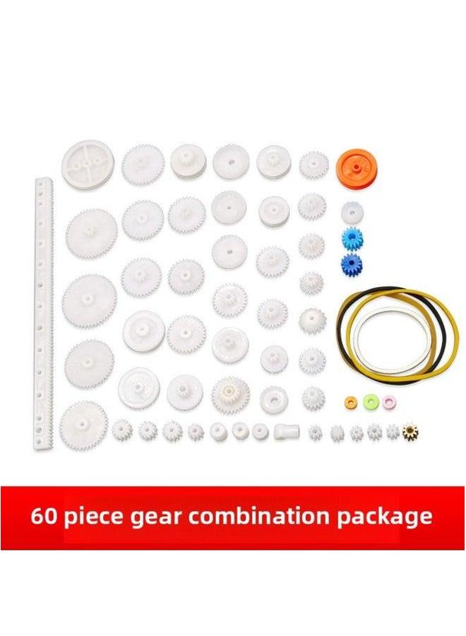 95 Assembled Model Combination Package Gear Motor Battery Box Propeller Switch Toy Making Accessories-Color:95 - Image 2