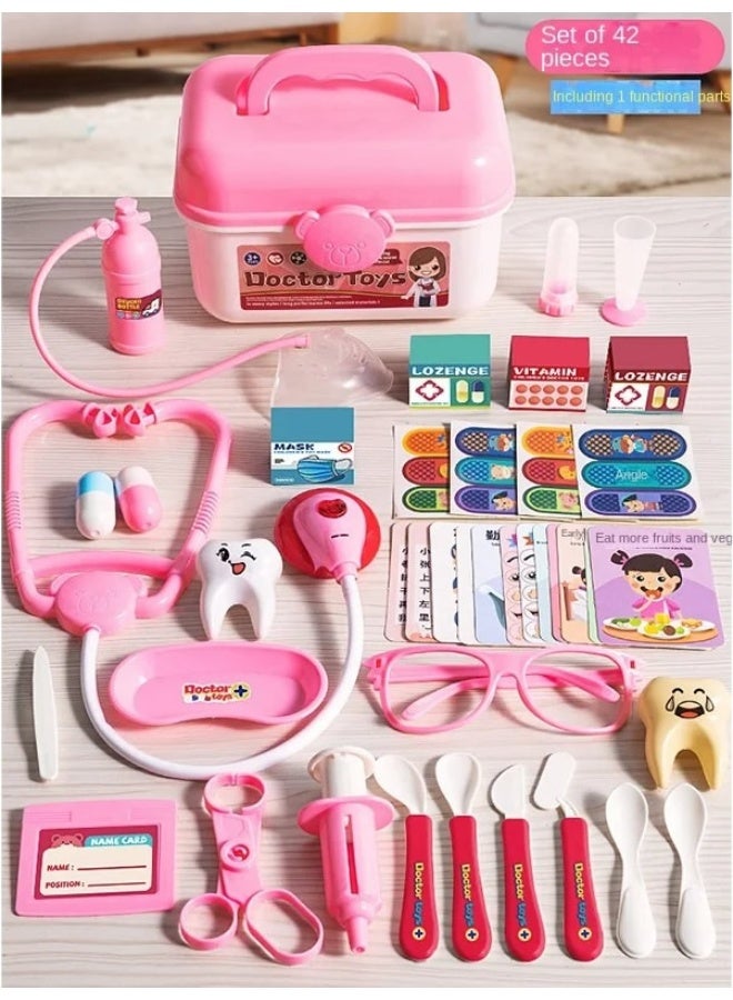 Doctors Set for Kids, Kids Doctors Sets for 3+ Year Old Boys and Girls Pretend Medical Playset with High simulation Stethoscope Educational Toys Dentist Toys Gifts - Image 1