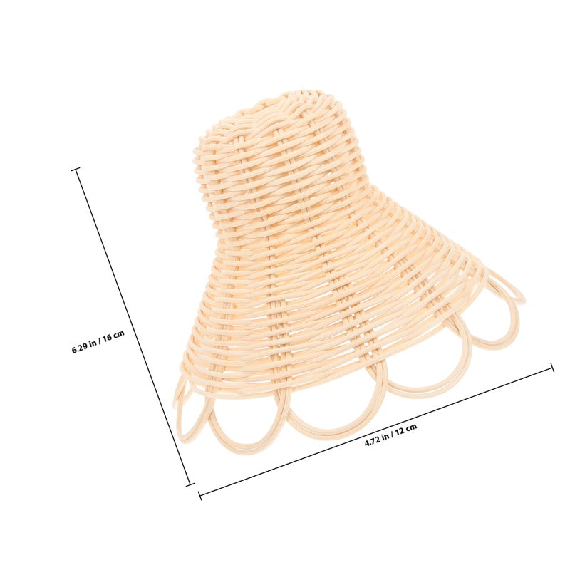 Hanging Bedroom Light Rattan Weaving Light Hanging Lamp dining room Lamp Decor (Without battery) - Image 2