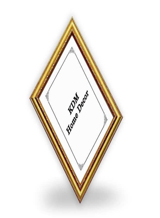 KDM HOME DECOR إطار صور جداري كبير الحجم A3 من KDM HOME DECOR، طقم من إطار واحد، مناسب لغرفة النوم والمنزل والمكتب | لون ذهبي | 12 × 18 بوصة (30 × 46 سم) - Image 1