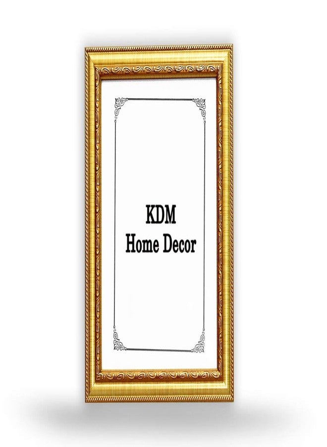 KDM HOME DECOR إطار صور جداري كبير الحجم A3 من KDM HOME DECOR، طقم من إطار واحد، مناسب لغرفة النوم والمنزل والمكتب | لون ذهبي | 12 × 18 بوصة (30 × 46 سم) - Image 3