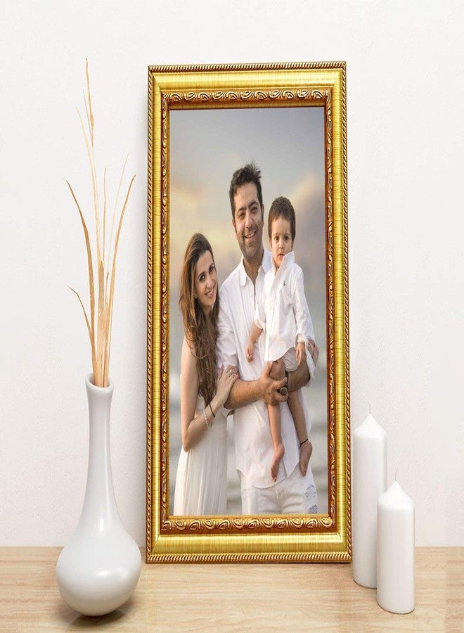 KDM HOME DECOR إطار صور جداري كبير الحجم A3 من KDM HOME DECOR، طقم من إطار واحد، مناسب لغرفة النوم والمنزل والمكتب | لون ذهبي | 12 × 18 بوصة (30 × 46 سم) - Image 2