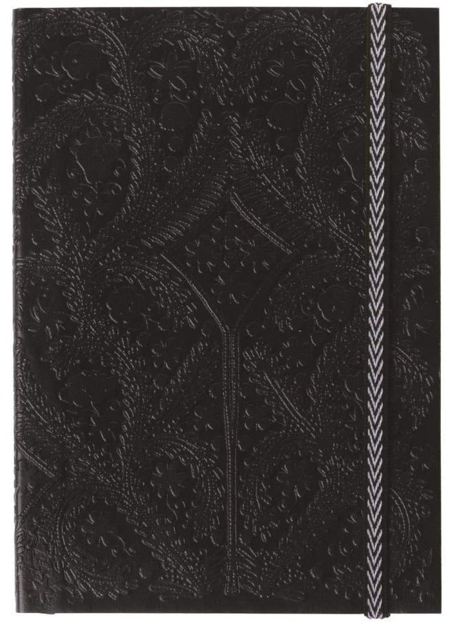 Christian Lacroix A5 Journal, Black Paseo Pattern - 6” x 8” - Layflat Writing Journal with 152 Ruled Ivory Pages  - Image 1