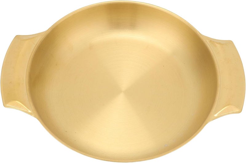 Large Stainless Steel Paella Pan For 6 Servings Easy Clean Uniform Heating - Image 1