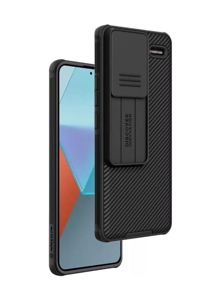 nillkin CamShield case Protective Cover with Camera Protector Hard PC Ultra Thin Anti-Scratch Phone Case For Xiaomi Redmi Note 13 Pro Plus 5G Black
