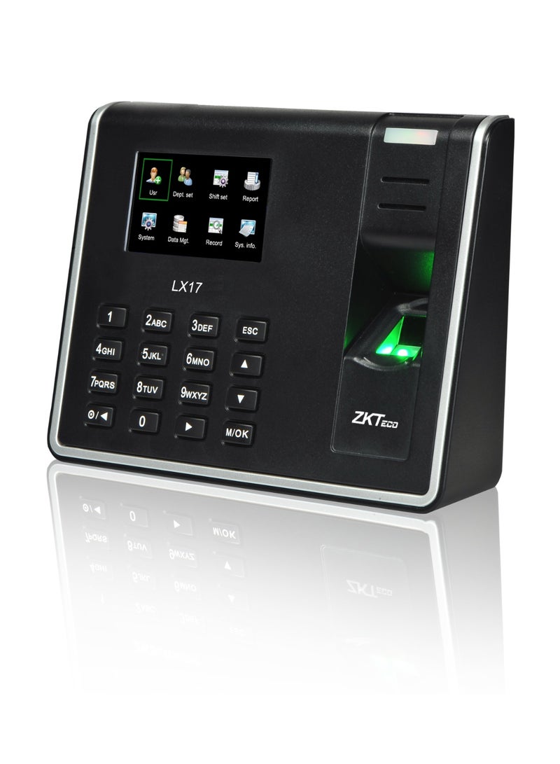 ZK teco LX17 Fingerprint Time Attendance Terminal with 2.8" TFT Display, USB Host/Client – 500 Fingerprints, 50,000 Log Capacity - Image 2
