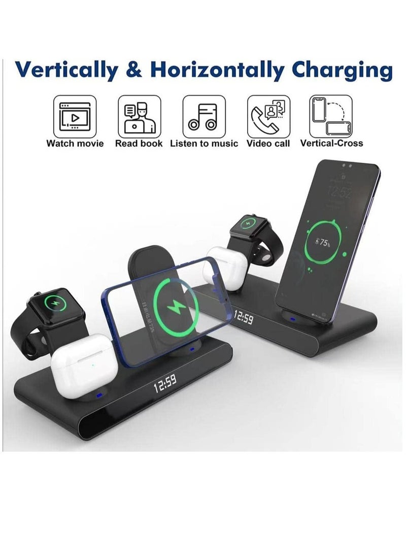 AROAQ Wireless Charger Stand 3 in 1 Dock 20W Fast Charging Station for iPhone12/13/14/15, iWatch and AirPods - Image 4
