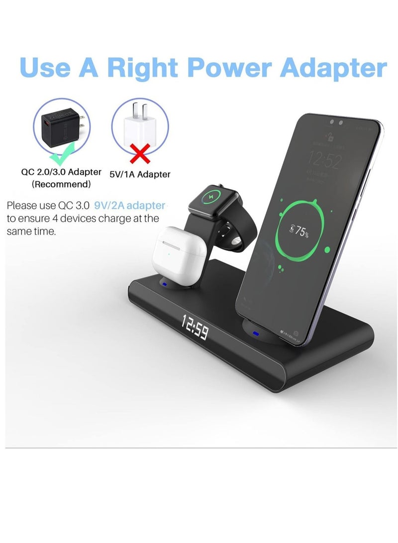 AROAQ Wireless Charger Stand 3 in 1 Dock 20W Fast Charging Station for iPhone12/13/14/15, iWatch and AirPods - Image 5