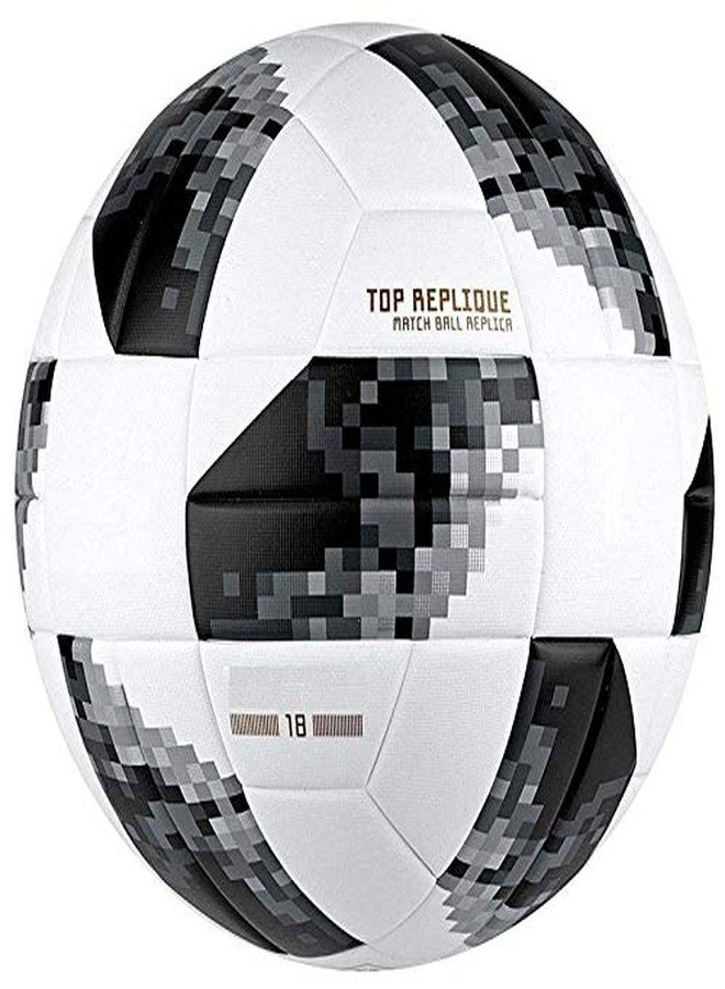 Gravin Black Telstar Football & Air niddle, Size 5 No - Image 1