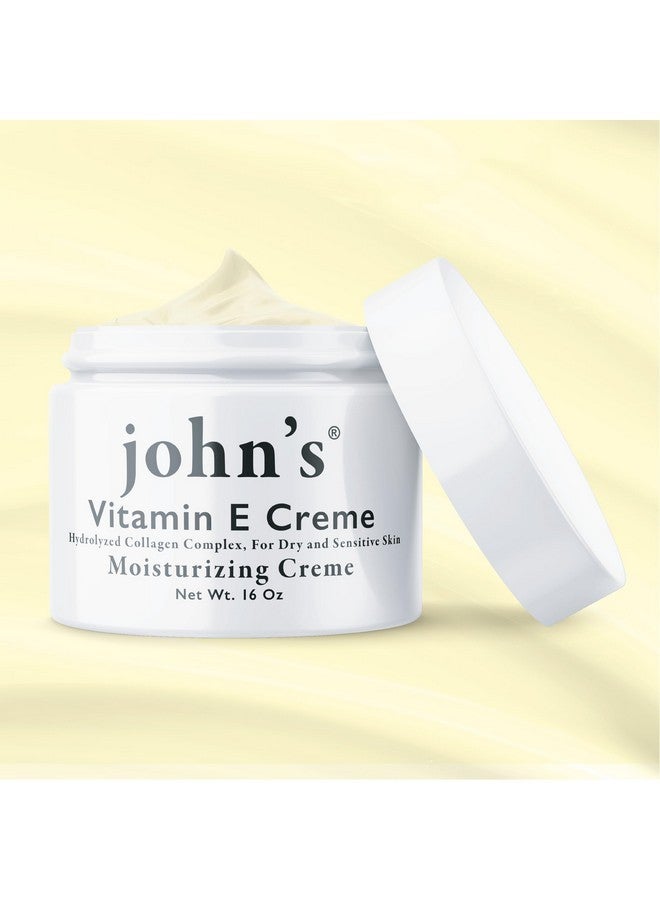 John's Vitamin E Moisturizing all-over body Creme, 16 Oz, Hydrolyzed Collagen Complex for Dry and Sensitive Skin. Paraben Free, All-Natural, No dyes, Made in the USA! - Image 2