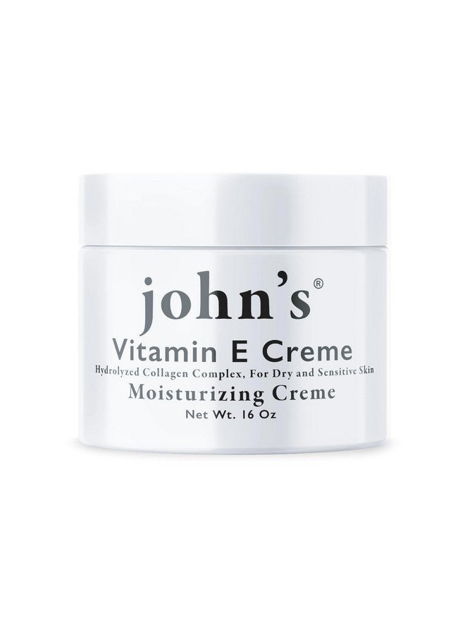 John's Vitamin E Moisturizing all-over body Creme, 16 Oz, Hydrolyzed Collagen Complex for Dry and Sensitive Skin. Paraben Free, All-Natural, No dyes, Made in the USA! - Image 1