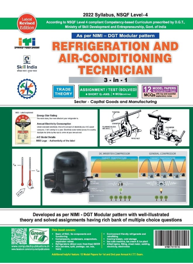 REFRIGERATION & AC 3-IN-1 TH./ASST./MODEL PAPERS (NSQF -4 SYLL.) 1ST & 2ND YR.  - Image 2