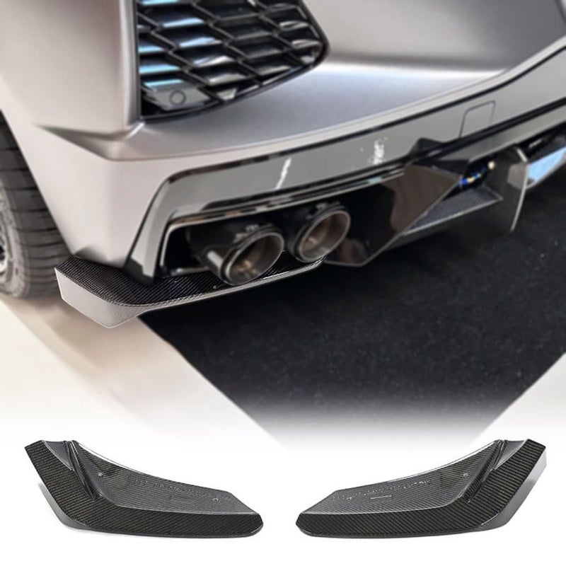 MCARCAR KIT Carbon Fiber Rear Splitters for Chevrolet Corvette C8 Stingray 2Door 20202024 Rear Fins Bumper Canards Factory Outlet