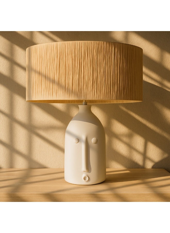 Cluc ALFEO TERRACOTTA white table lamp - Brown - Image 1