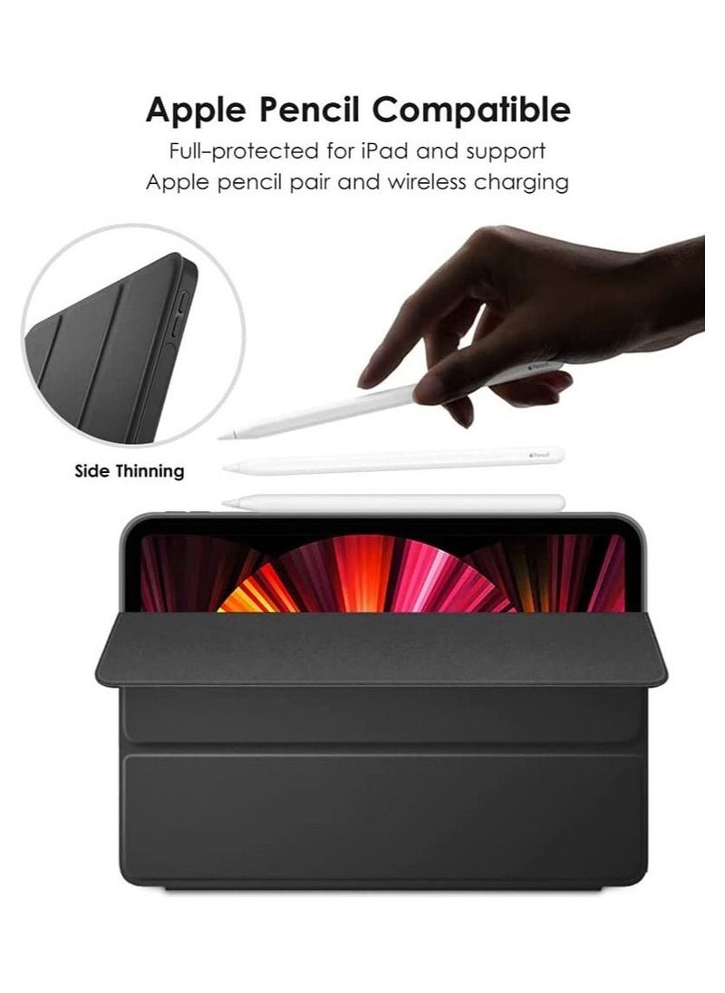 Case for iPad Pro 11 Inch 2nd/3rd/4th Generation 2022/2021/2020/2018,Ultra Lightweight Smart Trifold Stand with TPU Soft Back Cover - Image 5