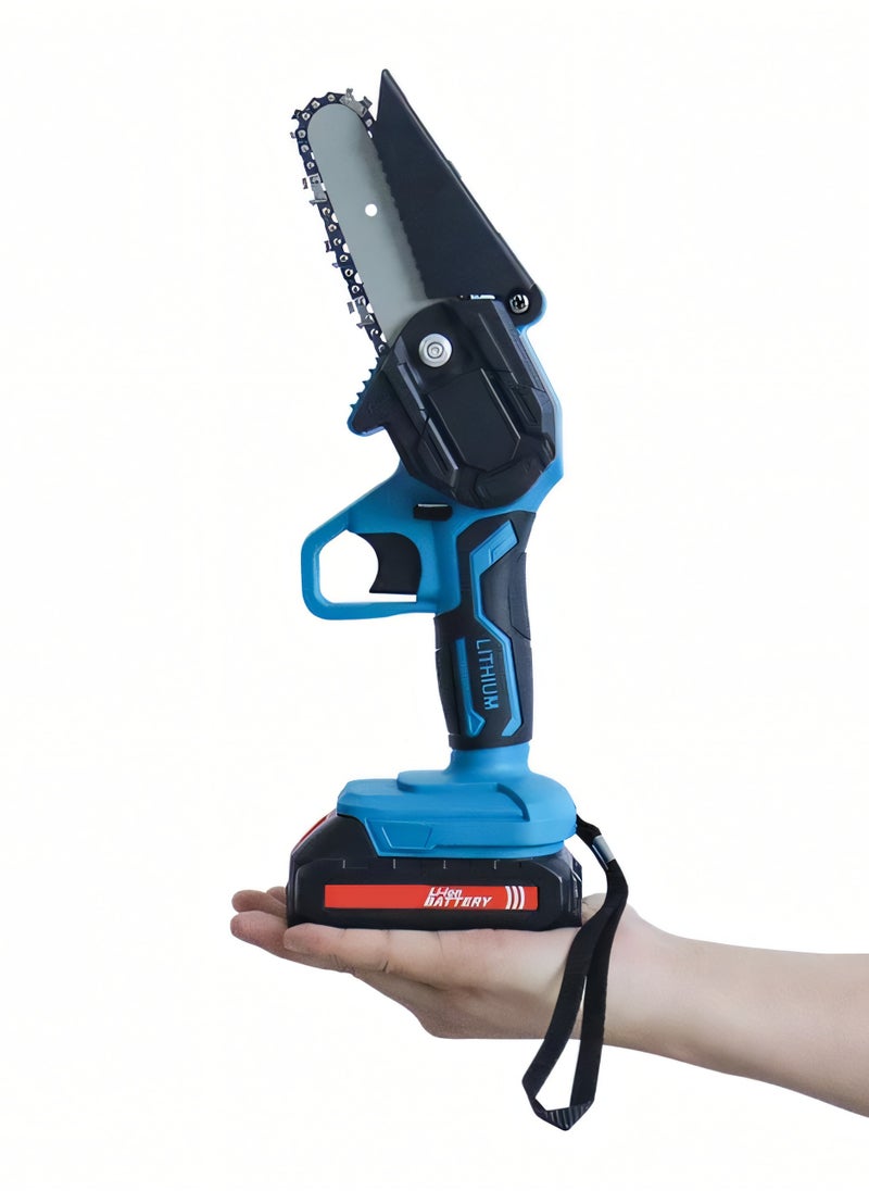 BOSS - Cordless Chainsaw 6 INCH With 2 36V Rechargeable Battery Portable Cutting Tool - Image 1