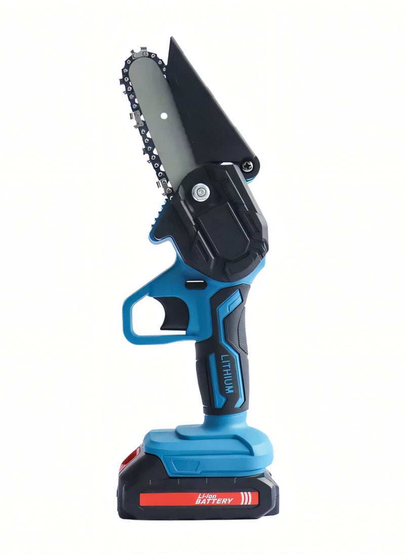 BOSS - Cordless Chainsaw 6 INCH With 2 36V Rechargeable Battery Portable Cutting Tool - Image 1