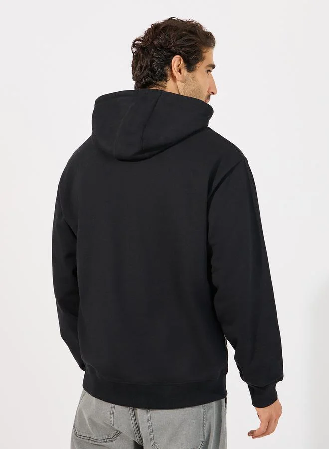 Styli Teddy Graphic Print Relaxed Fit Hoodie