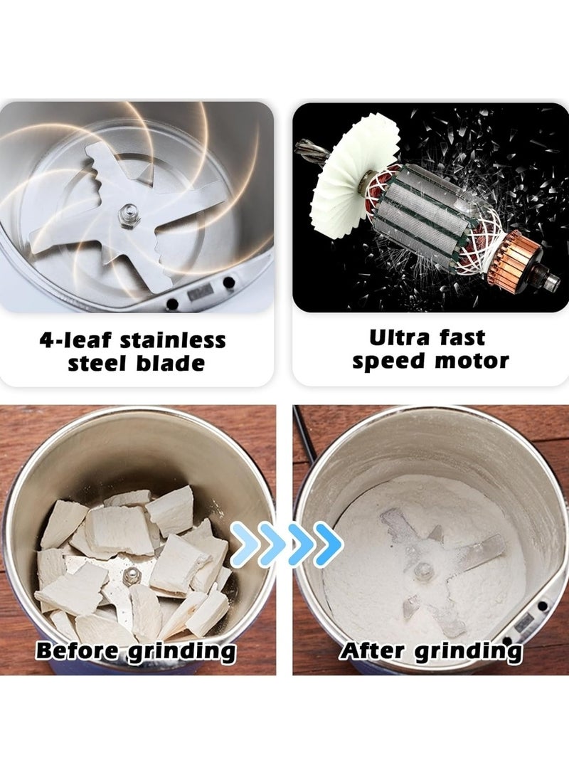 Generic - Practical stainless steel spice grinder, easy to use and clean - Image 1