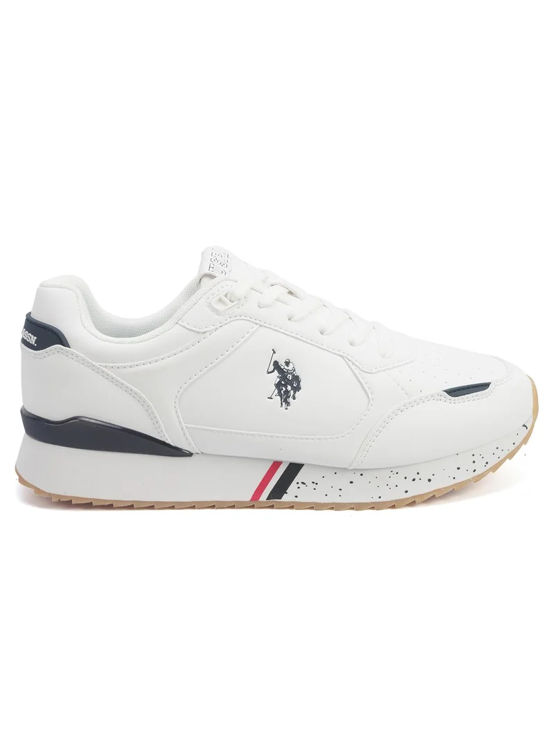 Men's White Sneakers - Lightweight Modern Design, Comfortable Everyday Casual Shoes