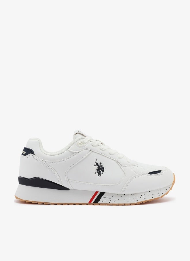 U.S. Polo Assn. Men's White Sneakers - Lightweight Modern Design Shoes, Comfortable Everyday Casual - Image 1