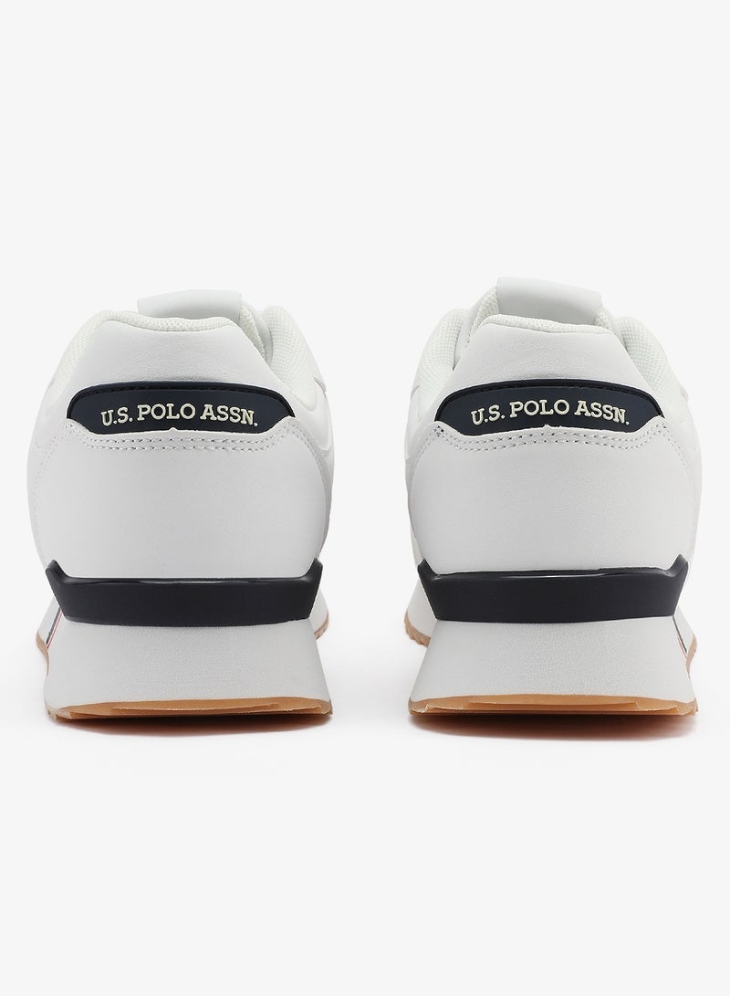 U.S. Polo Assn. Men's White Sneakers - Lightweight Modern Design Shoes, Comfortable Everyday Casual - Image 4