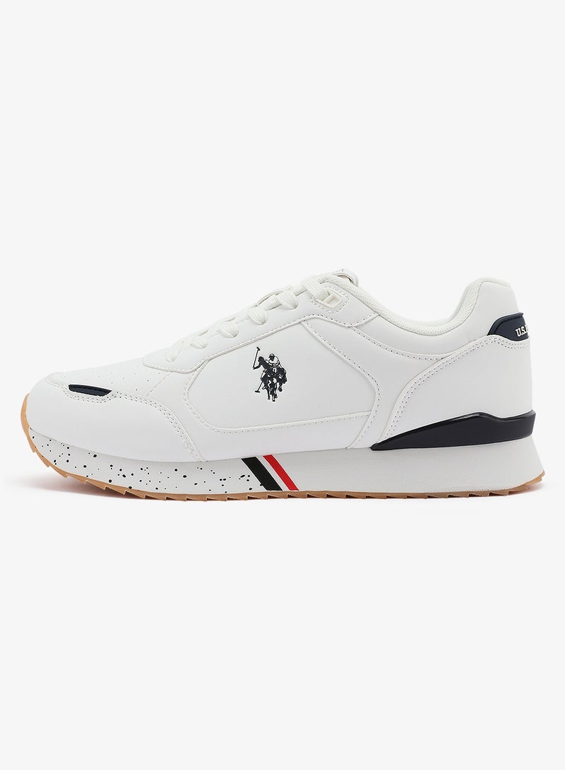 U.S. Polo Assn. Men's White Sneakers - Lightweight Modern Design Shoes, Comfortable Everyday Casual - Image 3