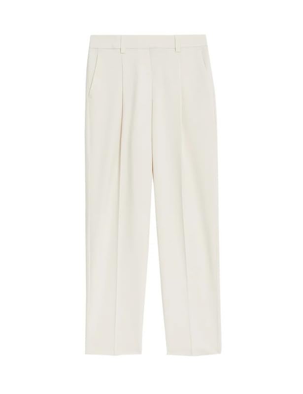 Marks & Spencer ماكس آند سبنسر بنطلون بليت فرونت تايبرد أنكل جريزر إيكرُو - Image 1
