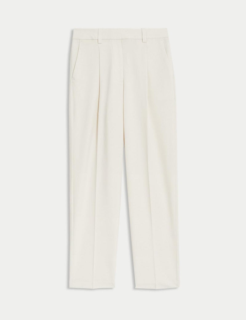 Marks & Spencer ماكس آند سبنسر بنطلون بليت فرونت تايبرد أنكل جريزر إيكرُو - Image 2