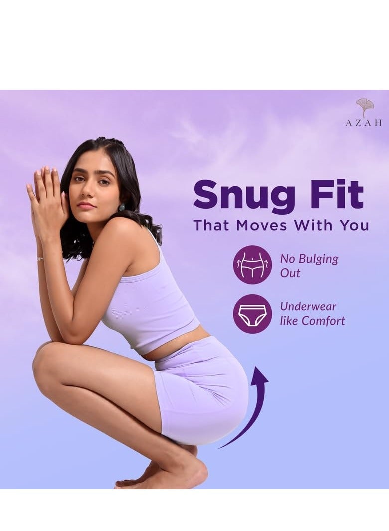 AZAH Period Panty for Girls [M-L, Pack of 12] | Leak Proof & Rash Free | Disposable Period Panty for Women Heavy Flow | 12 Hrs Protection | Super Absorbent 360Â° Coverage | All Night Protection - Image 3
