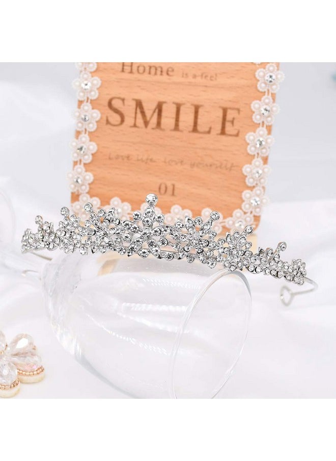 CROWNFAN - Rhinestone Crystal Tiara Headbands and Small Tiara For Women Bride Wedding Birthday Pageant Prom Crown - Image 1