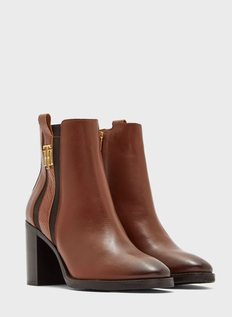 TOMMY HILFIGER Interlock High Heel Ankle Boot