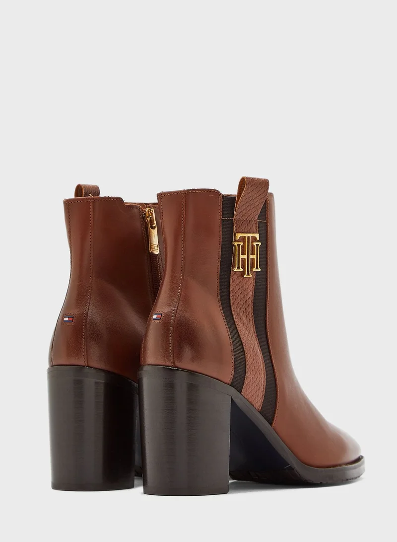 TOMMY HILFIGER Interlock High Heel Ankle Boot