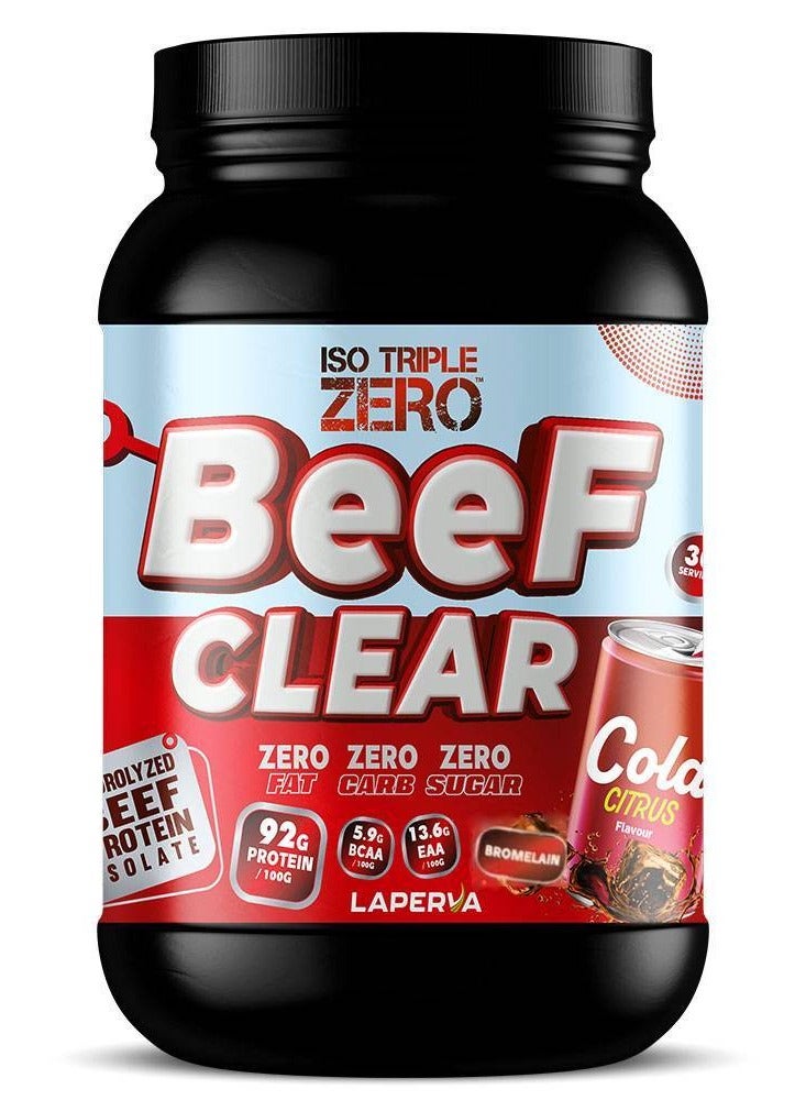 Laperva Iso Triple Zero Beef Clear Isolate Protein,Cola Citrus Flavour, 2 LB - Image 1