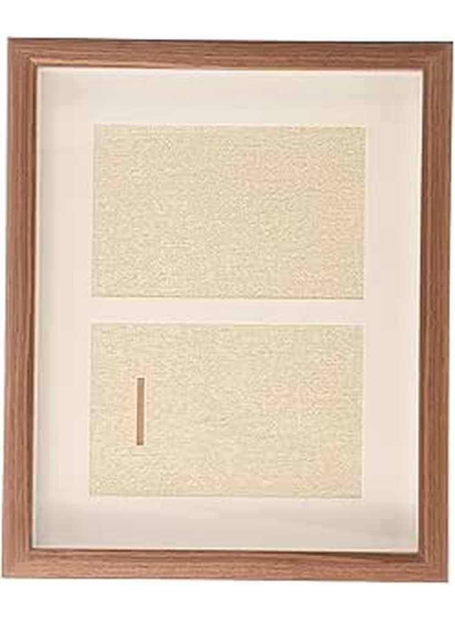 139Mm Coffee Wood Medal Display Case Decorative Frame Space Saving Versatile - Image 1