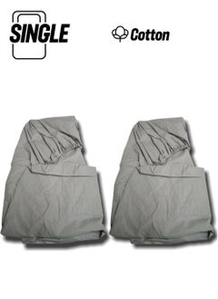 Bebek Özel Baby Special Cotton Baby and Kids Elastic Sheet Gray 100X160 (2 Pieces) 