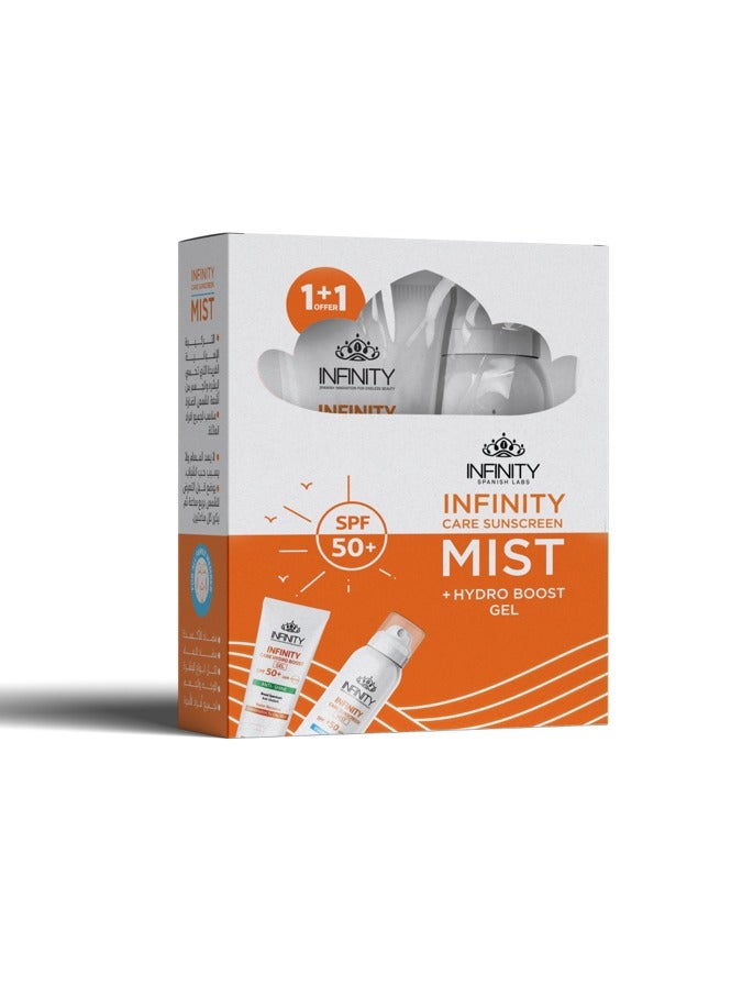 Infinity Sunscreen Mist+ Infinity Hydro Boost gel SPF 50+ ANTI-SHINE - Image 1