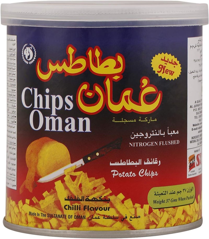 Chips Oman Potato Chips Chilli Flavor 37g x 6 - Image 3
