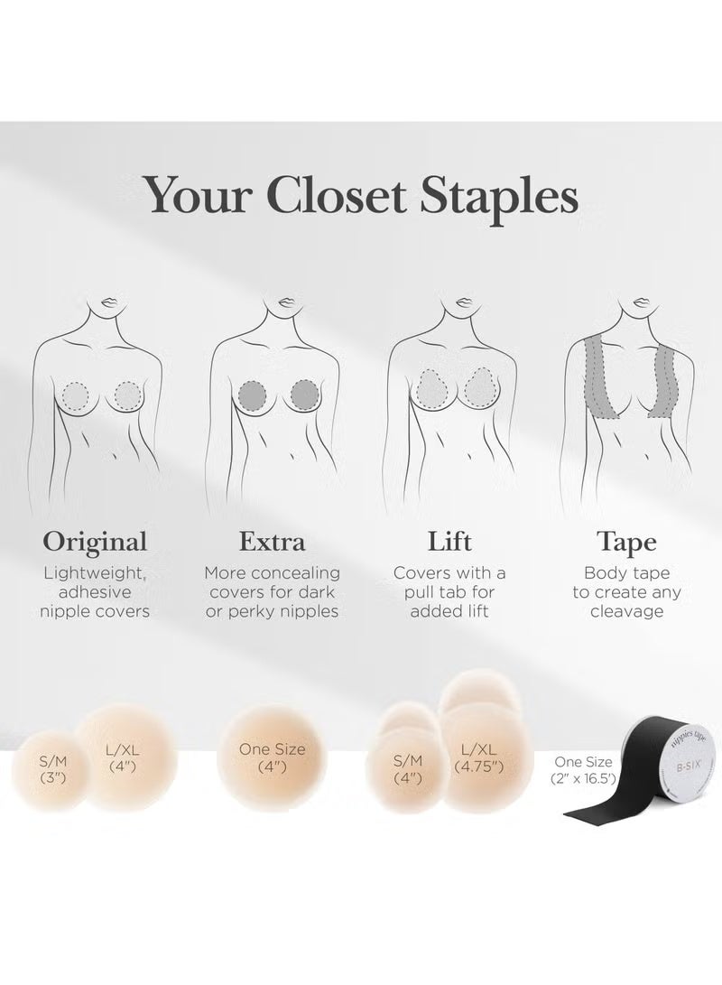 غطاء حلمة بدون غراء - غطاء سيليكون للثدي فائق النحافة ومضاد للنتوءات - فطائر ذاتية اللصق - Image 5