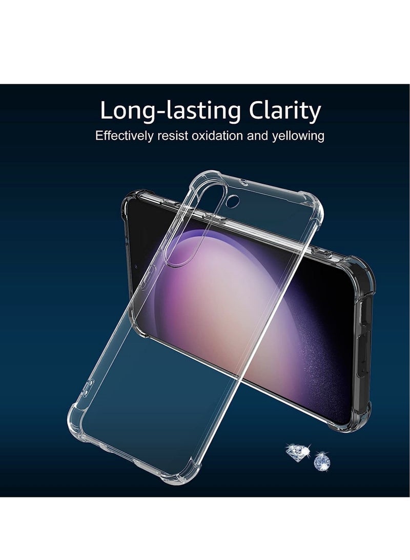DUSALA Samsung Galaxy S23 Case  Slim Transparent Samsung S23 Clear Cover Case Flexible TPU Shockproof Corners Cell Phone Cover for Samsung Galaxy S23 5G HD Clear - Image 4